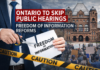 安省拟绕过公众听证推进信息公开制度改革 引发透明度与问责关注