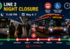 TTC 2号线本周夜间部分停运 东区通勤居民需提前确认替代路线
